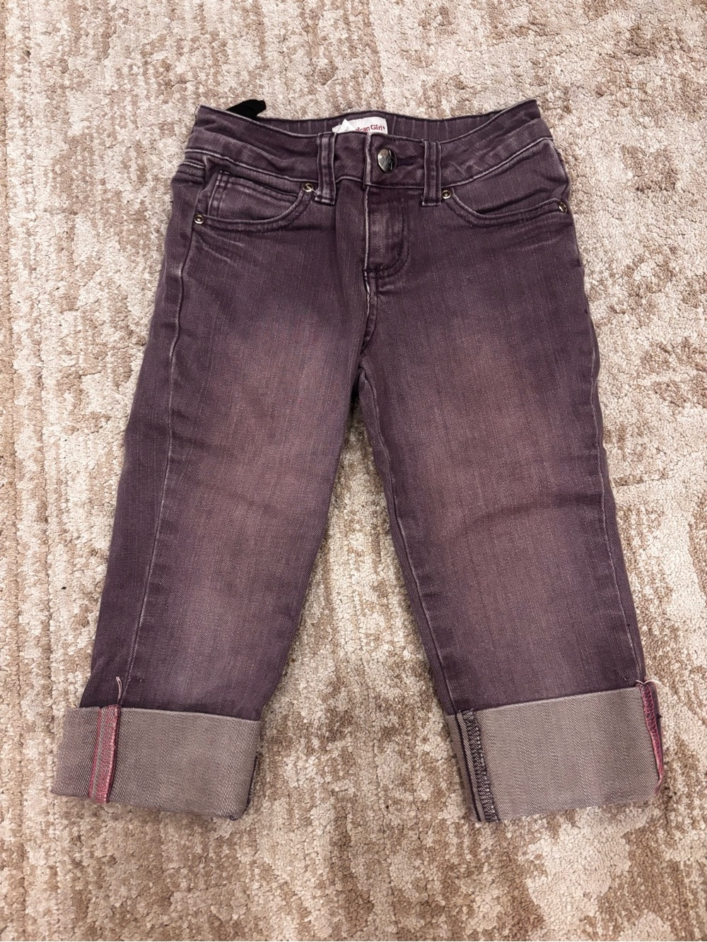 American Girl Lavender Denim Capris